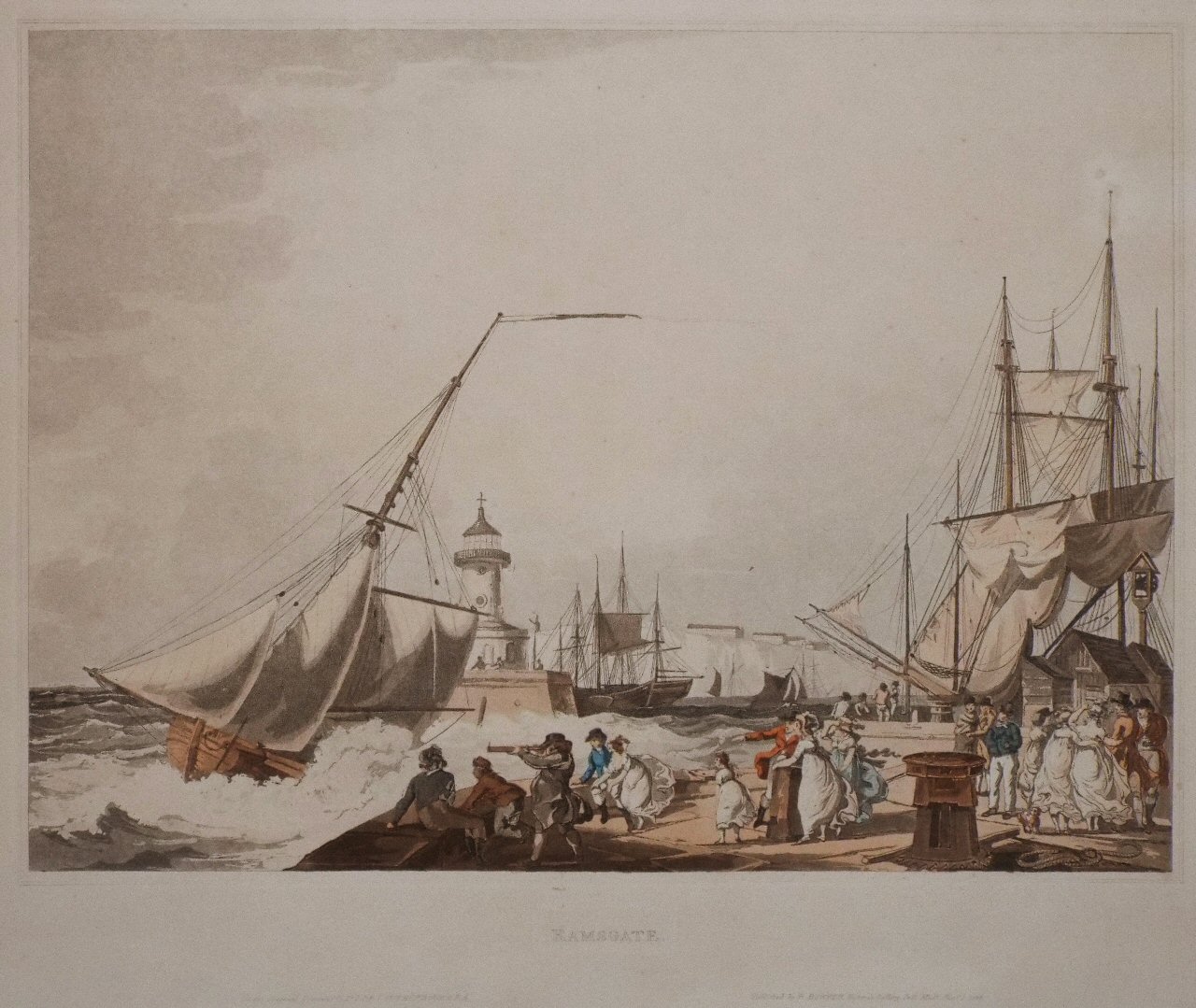 Aquatint - Ramsgate. - Pickett